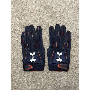 Size 2XL run small Under Armour Auburn University Team Issue Football Gloves New